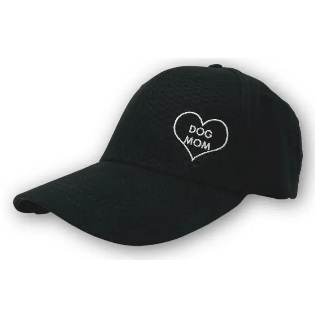 Black logo dog mom hat.