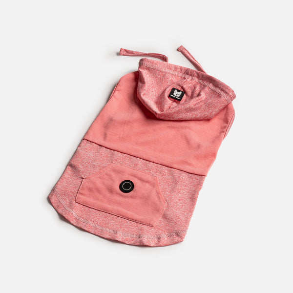 Cozy urban fit hoodie for dogs in pink