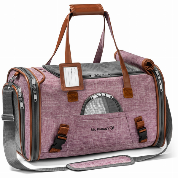 Travel in Comfort and Elegance with Our Gold Series Pet Carrier