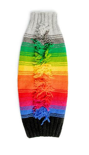 Rainbow mohawk dog sweater