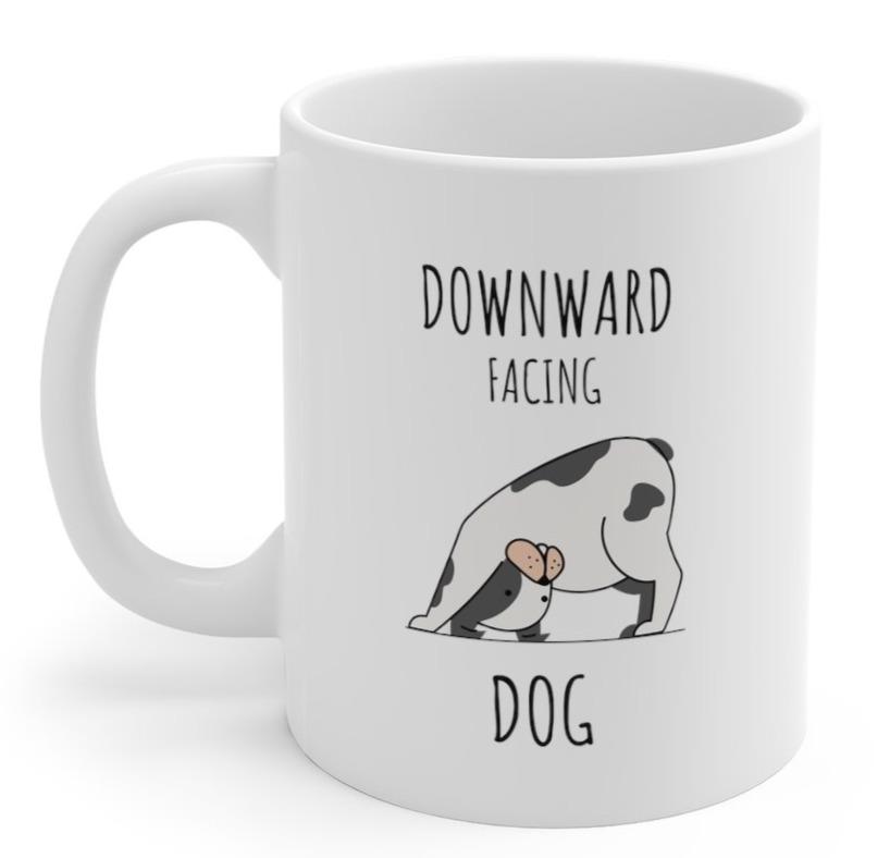 Coffee Mugs for remote working. Sold online at cuddlefinds.com, online dog shop, Canada.