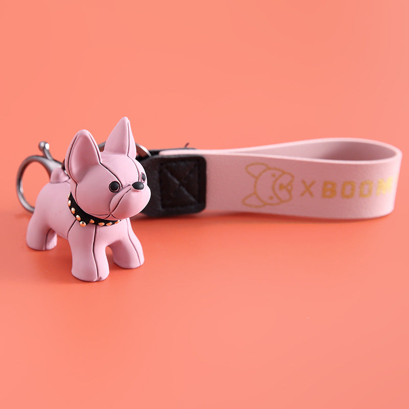 Adorable Dog-shaped Keychain with Hand Strap