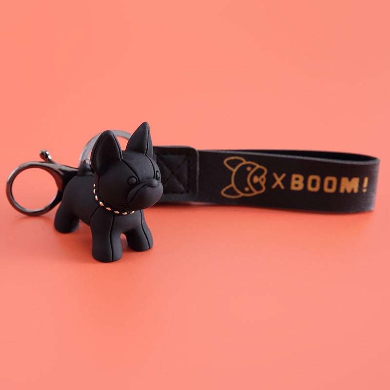 Cartoon Keychain featuring a Cute Dog Design