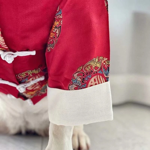 Large Breed Dog Chinese New Year Tang Suit - Celebrate the Lunar New Year in style.