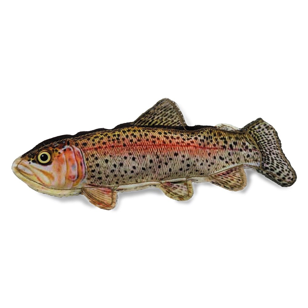 denim rainbow trout dog toy sold online cuddlefinds.com