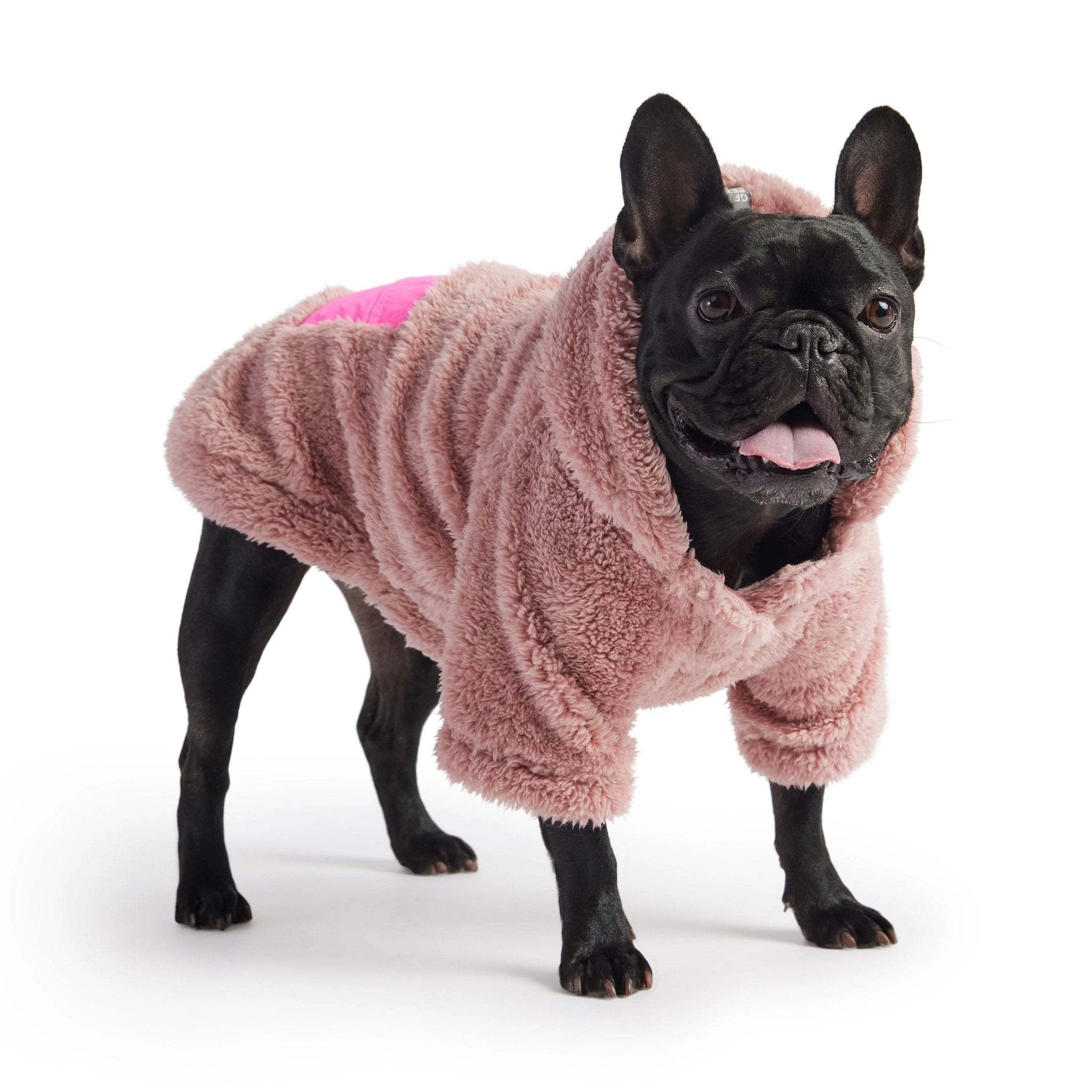 GF Pet Cozy Hoodie in Pink, a stylish and warm option for your furry friend