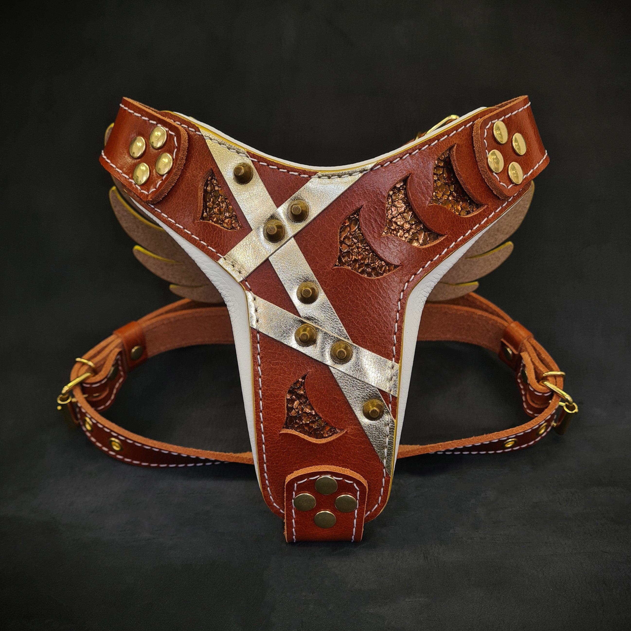 The Hermes Leather Harness: Small to Medium Size - Harnesses - Cuddle Finds