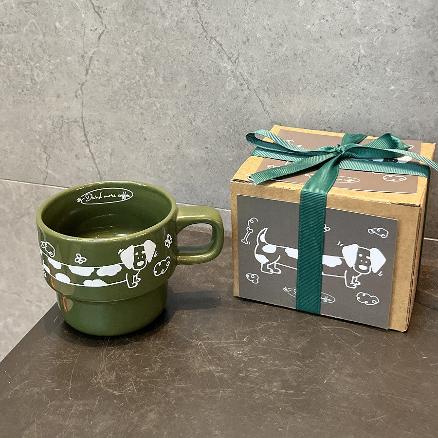 Dachshund Dog Coffee Cup Gift Box - Perfect present for Dachshund lovers.