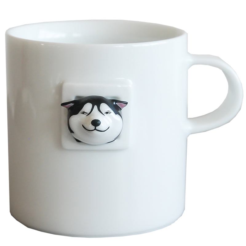 Simple Husky Ceramic Coffee Mug - Dog Feeding & Watering Supplies - Cuddle Finds