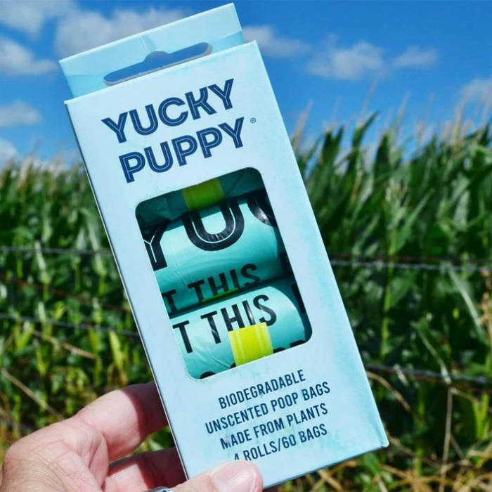 Yucky Puppy biodegradable unscented poop bags | Cuddle Finds