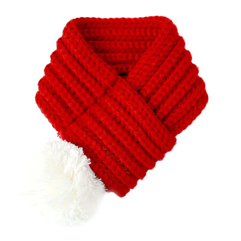 Stylish Red Ball Scarf for Dogs and Cats