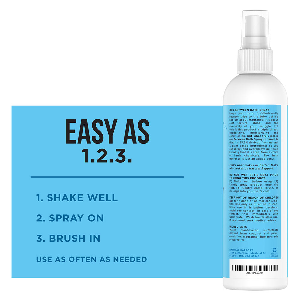 Natural Plant-Based Between Bath Spray for Dogs