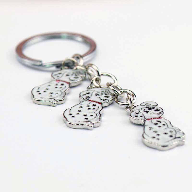 Dalmatian Dog Keychain - A fun and playful addition to your keyring