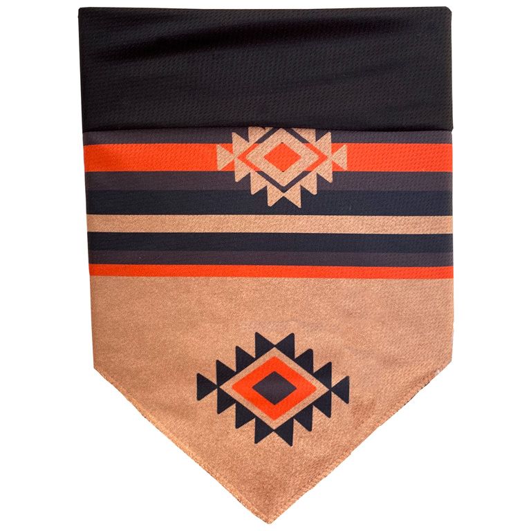 Reversible outdoor bandana for dogs and humans, Grand Mesa design