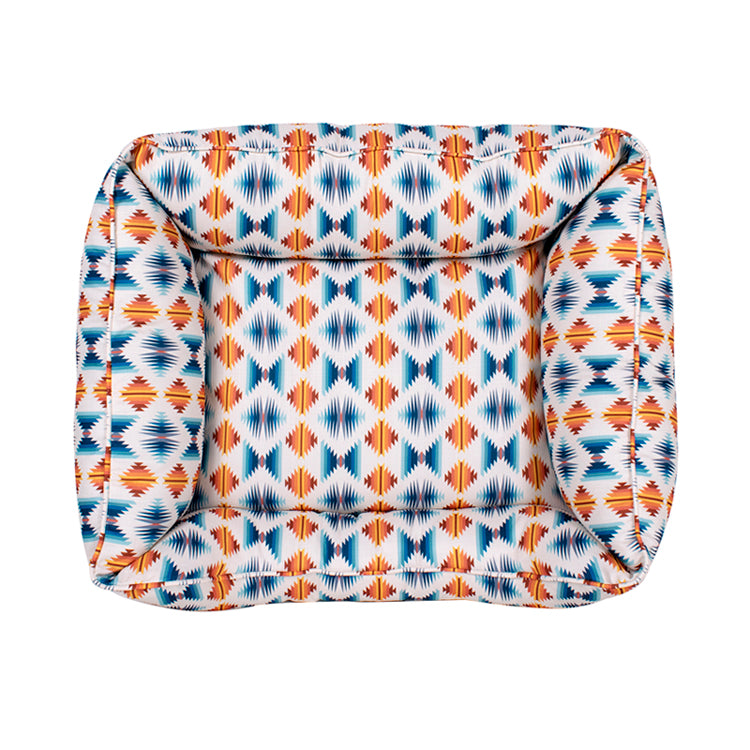 Pendleton Jacquard Pattern Pet Bed for Indoor and Outdoor Use