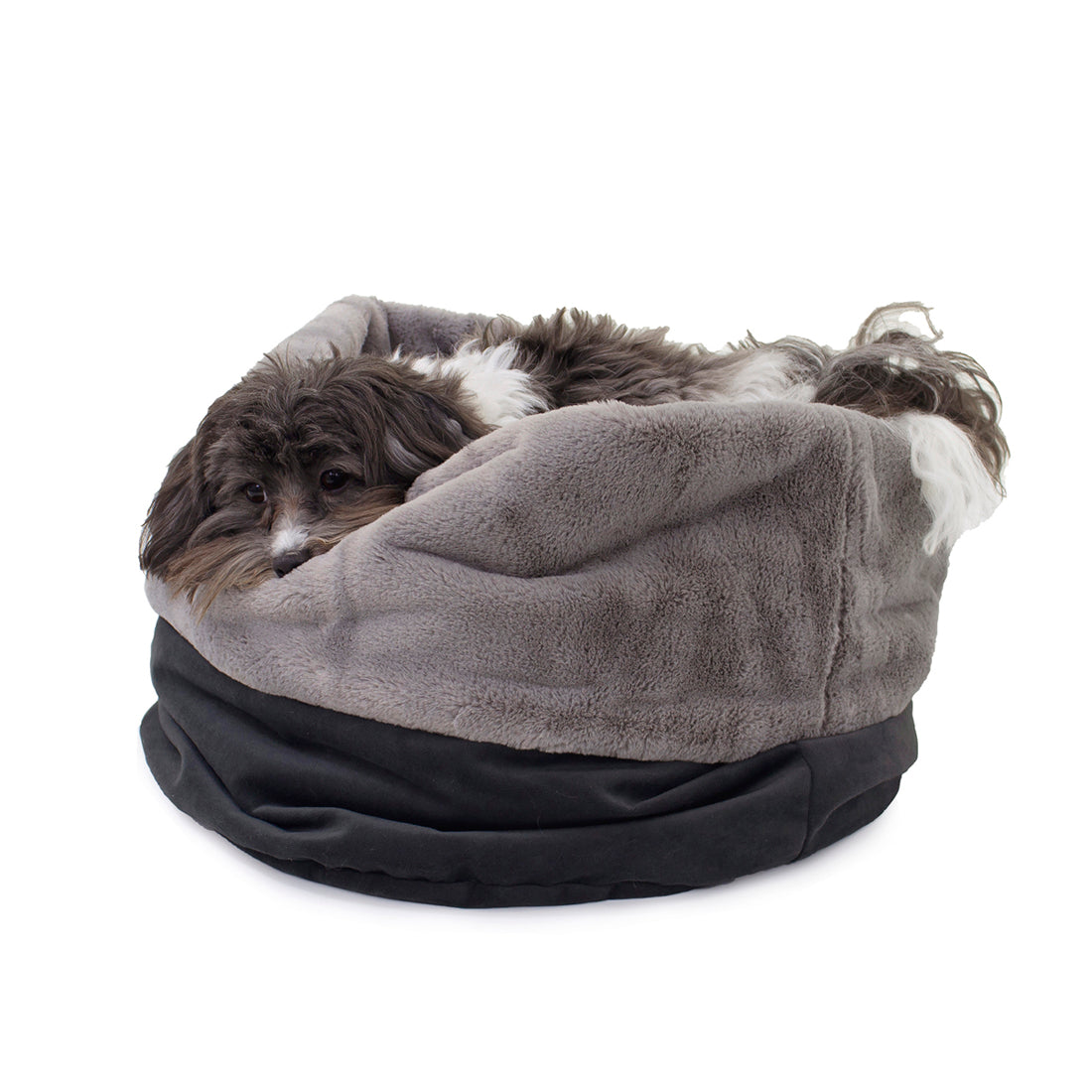 Reversible Transformer Bed with Velvety Soft Microfiber and Plush Faux Fur