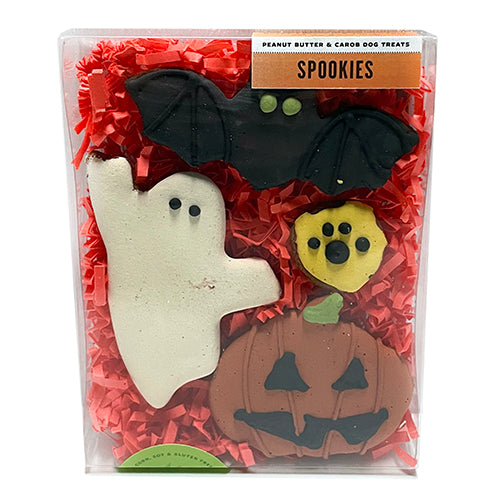 Spookies Halloween Dog Treat Box - All-Natural Peanut Butter and Carob Treats