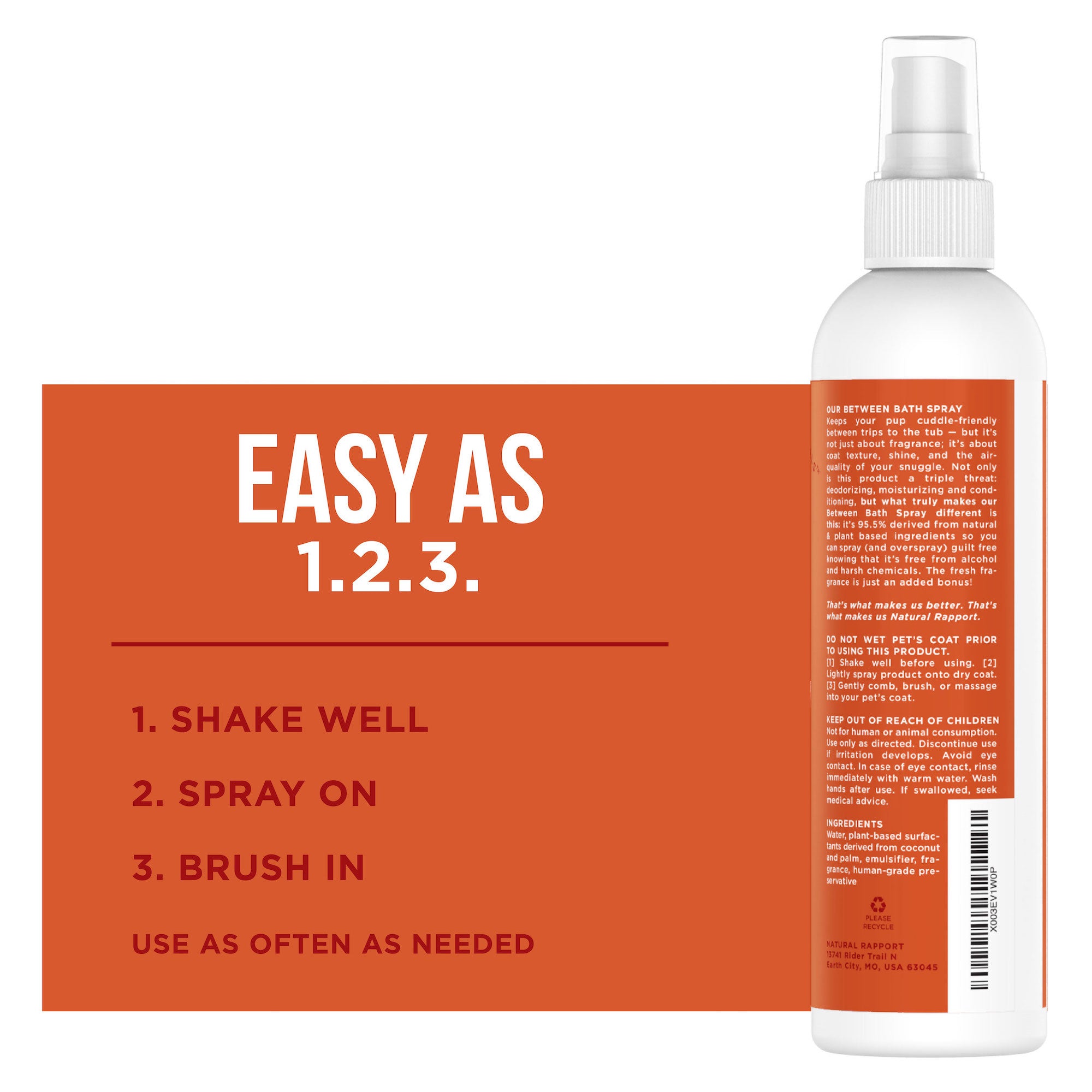 Deodorizing and Moisturizing Fall Scent Pet Spray