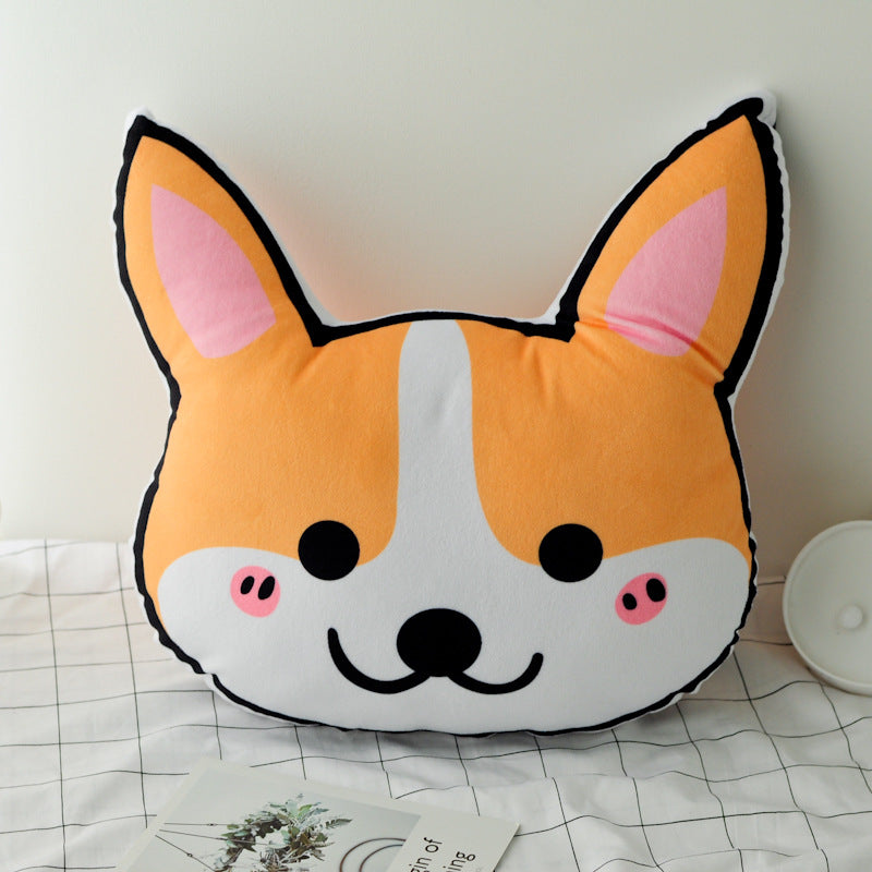 Cozy Corgi Chai Dog Plush Pillow - Snuggle up with this charming canine companion