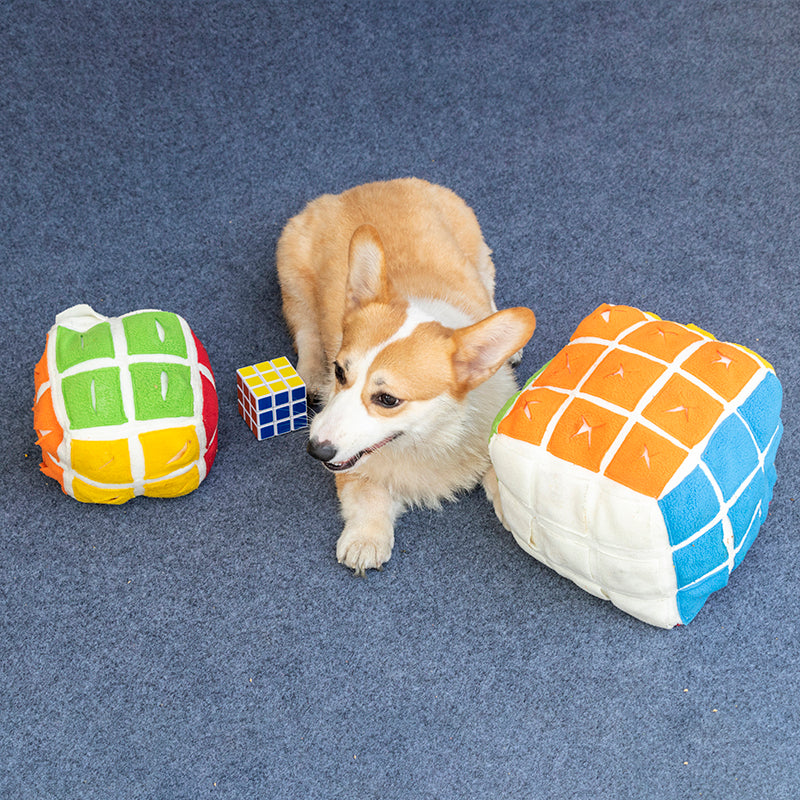 Rubik's Cube Puzzle Toy for Dogs - Promote Mental Stimulation and Fun