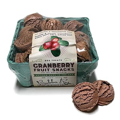 Cranberry Fruit Crate Box for Dogs, Healthy Vegetarian Treat