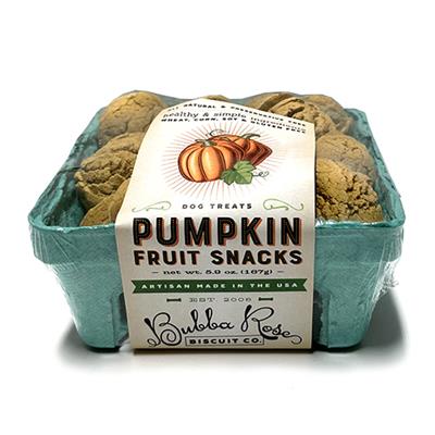 All-Natural Pumpkin Dog Treats in Farmer's Market Crate