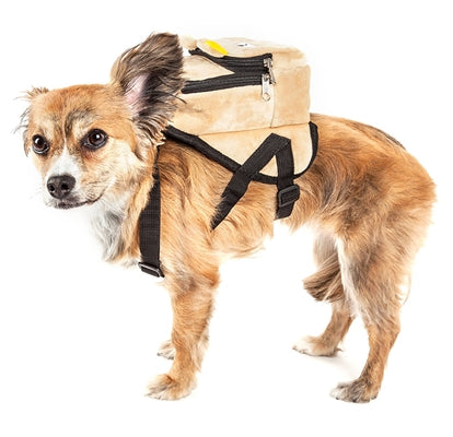 Animated Brown Dog Harness Backpack - Pet Life® Product