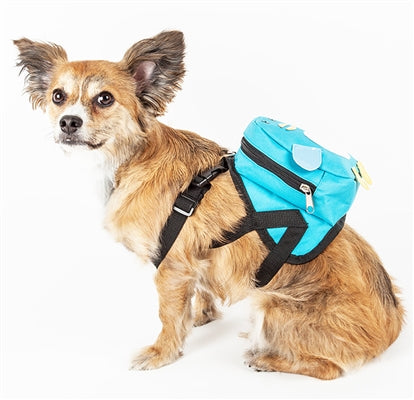 Animated Blue Dog Harness Backpack - Pet Life™ Product